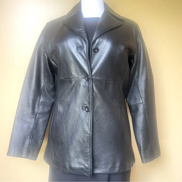 Vintage Wilsons Women’s Black Leather Jacket - Picture 2 of 14